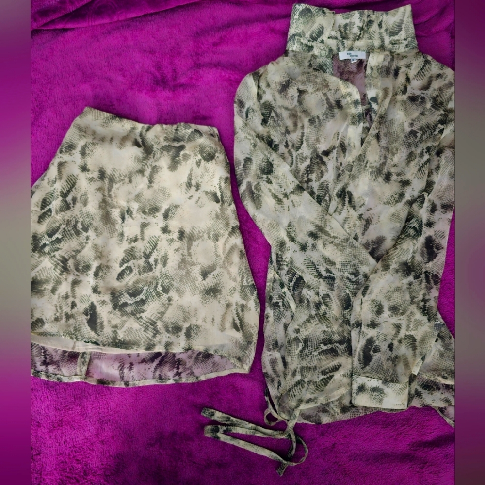 Snake print set